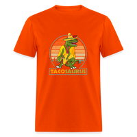 Load image into Gallery viewer, Dino-mite Taco Time: The Hilarious &#39;Tacosaurus&#39; Tyrannosaurus Taco Tee - orange
