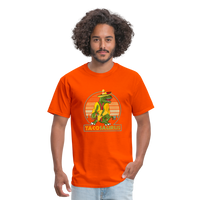 Load image into Gallery viewer, Dino-mite Taco Time: The Hilarious &#39;Tacosaurus&#39; Tyrannosaurus Taco Tee - orange
