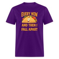 Load image into Gallery viewer, Deliciously Dramatic: &#39;Every Now and Then I Fall Apart&#39; Taco Meltdown Tee - purple
