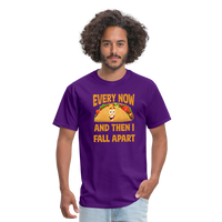 Load image into Gallery viewer, Deliciously Dramatic: &#39;Every Now and Then I Fall Apart&#39; Taco Meltdown Tee - purple
