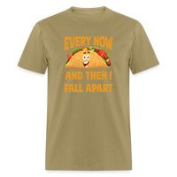 Load image into Gallery viewer, Deliciously Dramatic: &#39;Every Now and Then I Fall Apart&#39; Taco Meltdown Tee - khaki
