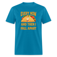 Load image into Gallery viewer, Deliciously Dramatic: &#39;Every Now and Then I Fall Apart&#39; Taco Meltdown Tee - turquoise
