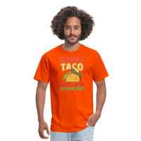 Load image into Gallery viewer, Holy Guacamole: &#39;Wanna Taco Bout Jesus? Lettuce Pray&#39; Punny Tee - orange
