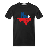 Load image into Gallery viewer, Lone Star Born: &#39;Made in Texas&#39; Colorful State Pride Tee - black
