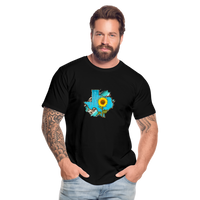 Load image into Gallery viewer, Texan Sunflower: Blossoming Pride in the Lone Star State Premium Organic Tee - black
