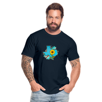 Load image into Gallery viewer, Texan Sunflower: Blossoming Pride in the Lone Star State Premium Organic Tee - deep navy
