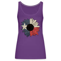 Load image into Gallery viewer, Texas Sunflower Bloom: Premium Women&#39;s Tank Top with Flag-Inspired Petals - purple
