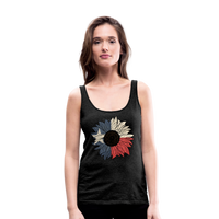 Load image into Gallery viewer, Texas Sunflower Bloom: Premium Women&#39;s Tank Top with Flag-Inspired Petals - charcoal grey
