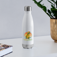 Load image into Gallery viewer, Tacosaurus T-Rex: Insulated Stainless Steel Water Bottle for Dino Taco Lover - white
