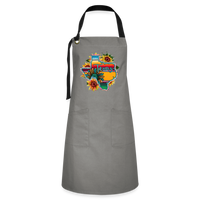Load image into Gallery viewer, Sunset Splendor: Artisan Cooking Apron with Vibrant Texas Sunset Graphic - gray/black
