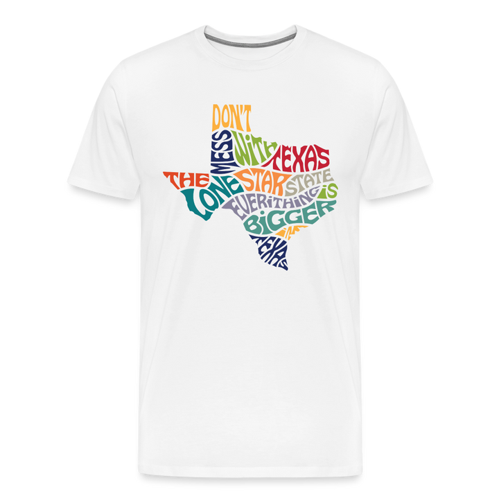 Texan Legacy: Classic Sayings Premium Cotton Shirt for True Texas Admirers - white