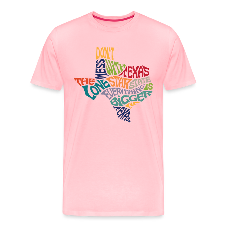 Texan Legacy: Classic Sayings Premium Cotton Shirt for True Texas Admirers - pink