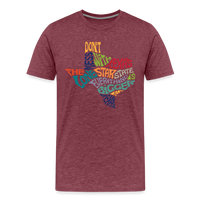 Load image into Gallery viewer, Texan Legacy: Classic Sayings Premium Cotton Shirt for True Texas Admirers - heather burgundy
