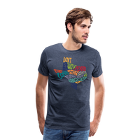 Load image into Gallery viewer, Texan Legacy: Classic Sayings Premium Cotton Shirt for True Texas Admirers - heather blue
