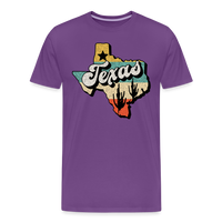 Load image into Gallery viewer, Retro Texan Vibes: Premium Cotton Shirt with Vintage Texas Logo - purple
