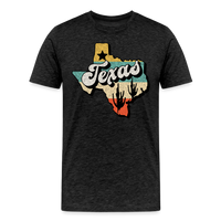 Load image into Gallery viewer, Retro Texan Vibes: Premium Cotton Shirt with Vintage Texas Logo - charcoal grey
