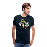 Load image into Gallery viewer, Retro Texan Vibes: Premium Cotton Shirt with Vintage Texas Logo - deep navy
