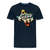 Load image into Gallery viewer, Retro Texan Vibes: Premium Cotton Shirt with Vintage Texas Logo - deep navy

