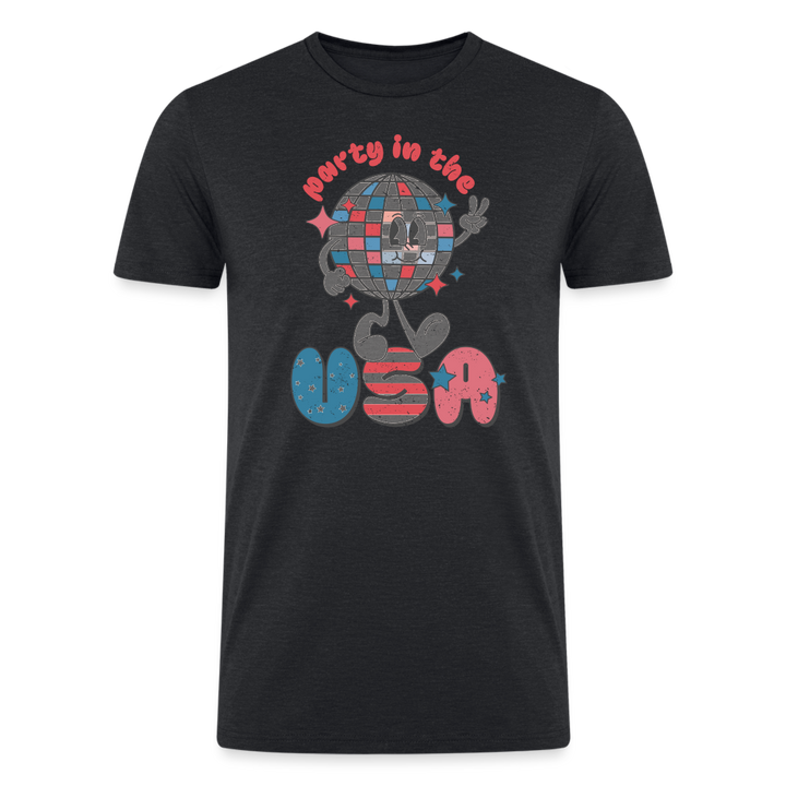 4th of July Disco T-Shirt - heather black