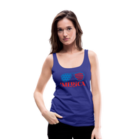 Load image into Gallery viewer, Patriotic Shades of &#39;Merica: Premium Women&#39;s Tank Top with Flag-Inspired Sunglasses - royal blue
