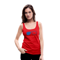 Load image into Gallery viewer, Patriotic Shades of &#39;Merica: Premium Women&#39;s Tank Top with Flag-Inspired Sunglasses - red
