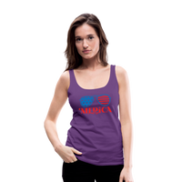 Load image into Gallery viewer, Patriotic Shades of &#39;Merica: Premium Women&#39;s Tank Top with Flag-Inspired Sunglasses - purple
