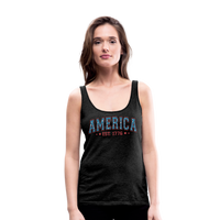 Load image into Gallery viewer, American Legacy: Premium Women&#39;s Tank Top with &#39;America EST. 1776&#39; - charcoal grey
