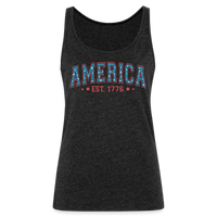 Load image into Gallery viewer, American Legacy: Premium Women&#39;s Tank Top with &#39;America EST. 1776&#39; - charcoal grey
