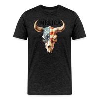 Load image into Gallery viewer, &quot;Merica Moo-stique&quot; - Bold Men&#39;s Premium 4th of July T-Shirt - charcoal grey
