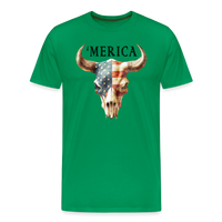 Load image into Gallery viewer, &quot;Merica Moo-stique&quot; - Bold Men&#39;s Premium 4th of July T-Shirt - kelly green

