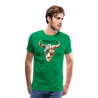 Load image into Gallery viewer, &quot;Merica Moo-stique&quot; - Bold Men&#39;s Premium 4th of July T-Shirt - kelly green

