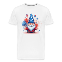 Load image into Gallery viewer, &quot;Yankee Doodle Dandy Gnome&quot; - Charming Men&#39;s Premium 4th of July T-Shirt - white
