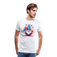 Load image into Gallery viewer, &quot;Yankee Doodle Dandy Gnome&quot; - Charming Men&#39;s Premium 4th of July T-Shirt - white
