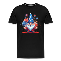 Load image into Gallery viewer, &quot;Yankee Doodle Dandy Gnome&quot; - Charming Men&#39;s Premium 4th of July T-Shirt - black
