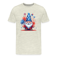 Load image into Gallery viewer, &quot;Yankee Doodle Dandy Gnome&quot; - Charming Men&#39;s Premium 4th of July T-Shirt - heather oatmeal
