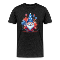 Load image into Gallery viewer, &quot;Yankee Doodle Dandy Gnome&quot; - Charming Men&#39;s Premium 4th of July T-Shirt - charcoal grey
