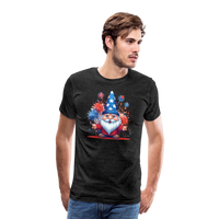 Load image into Gallery viewer, &quot;Yankee Doodle Dandy Gnome&quot; - Charming Men&#39;s Premium 4th of July T-Shirt - charcoal grey
