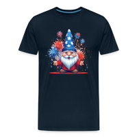 Load image into Gallery viewer, &quot;Yankee Doodle Dandy Gnome&quot; - Charming Men&#39;s Premium 4th of July T-Shirt - deep navy
