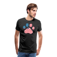 Load image into Gallery viewer, &quot;Pawtriotic Spirit&quot; - Men&#39;s Premium 4th of July T-Shirt - black
