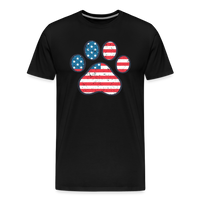 Load image into Gallery viewer, &quot;Pawtriotic Spirit&quot; - Men&#39;s Premium 4th of July T-Shirt - black
