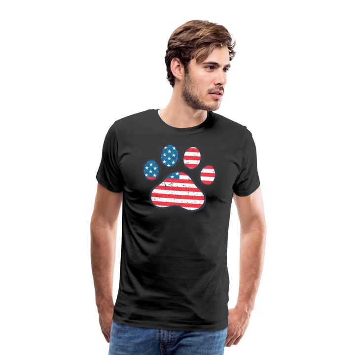 "Pawtriotic Spirit" - Men's Premium 4th of July T-Shirt - black