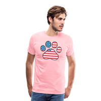 Load image into Gallery viewer, &quot;Pawtriotic Spirit&quot; - Men&#39;s Premium 4th of July T-Shirt - pink
