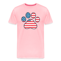 Load image into Gallery viewer, &quot;Pawtriotic Spirit&quot; - Men&#39;s Premium 4th of July T-Shirt - pink
