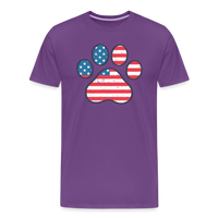 Load image into Gallery viewer, &quot;Pawtriotic Spirit&quot; - Men&#39;s Premium 4th of July T-Shirt - purple
