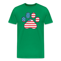 Load image into Gallery viewer, &quot;Pawtriotic Spirit&quot; - Men&#39;s Premium 4th of July T-Shirt - kelly green

