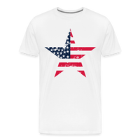 Load image into Gallery viewer, &quot;Stellar Pride&quot; - Men&#39;s Premium 4th of July T-Shirt - white
