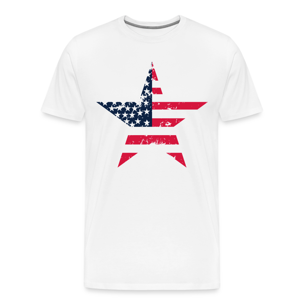 "Stellar Pride" - Men's Premium 4th of July T-Shirt - white