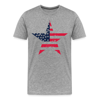 Load image into Gallery viewer, &quot;Stellar Pride&quot; - Men&#39;s Premium 4th of July T-Shirt - heather gray
