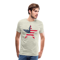 Load image into Gallery viewer, &quot;Stellar Pride&quot; - Men&#39;s Premium 4th of July T-Shirt - heather oatmeal
