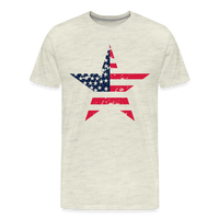 Load image into Gallery viewer, &quot;Stellar Pride&quot; - Men&#39;s Premium 4th of July T-Shirt - heather oatmeal
